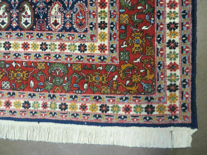 Paisley Rug Vintage India Hand Knotted Wool