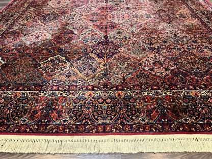 12x16 Karastan Multicolor Panel Kirman Rug #717, Rare Palace Size Wool Original 700 Series