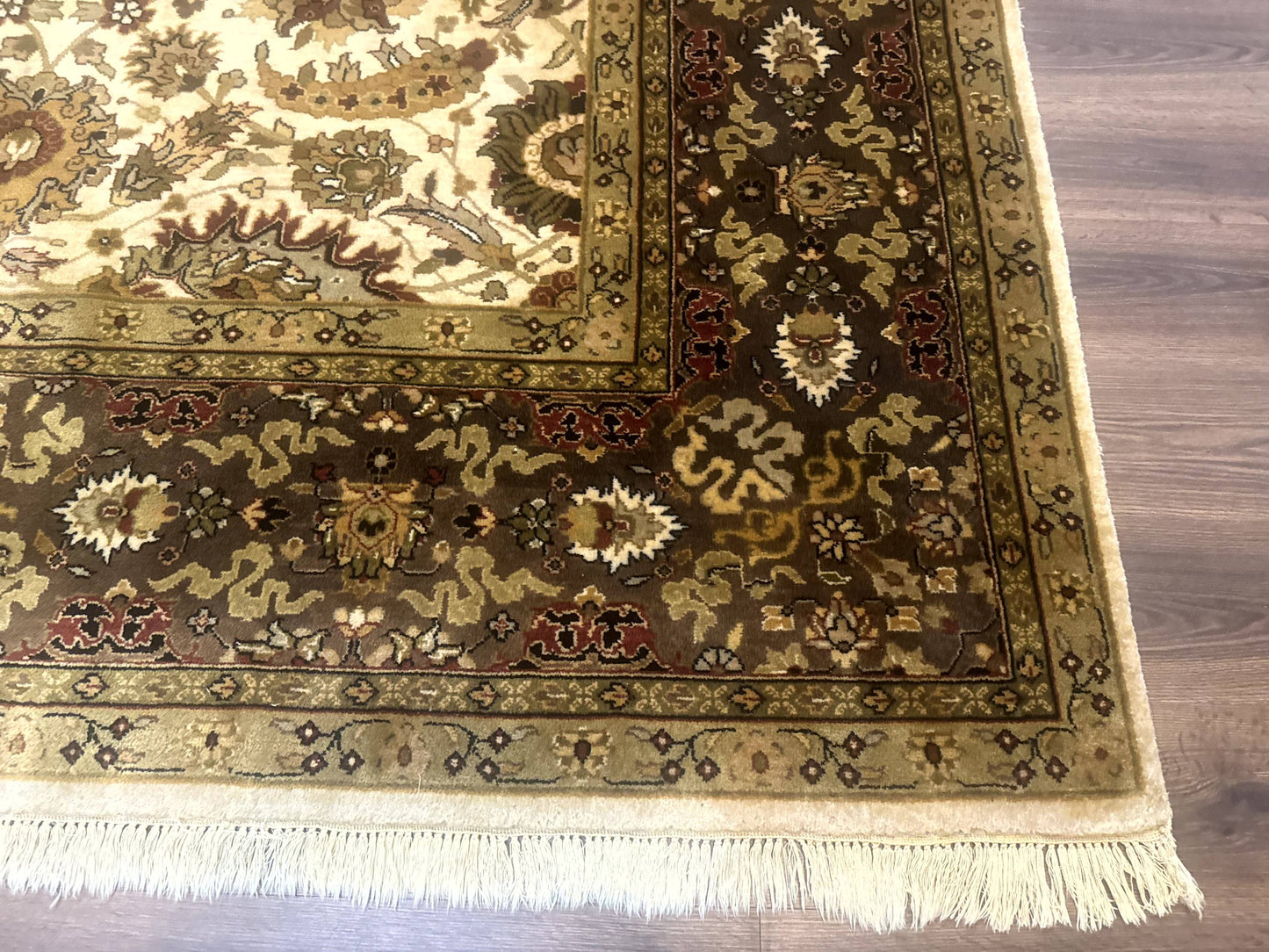 Indo Persian Mahal Rug 8x10 Floral Traditional Wool Oriental Carpet