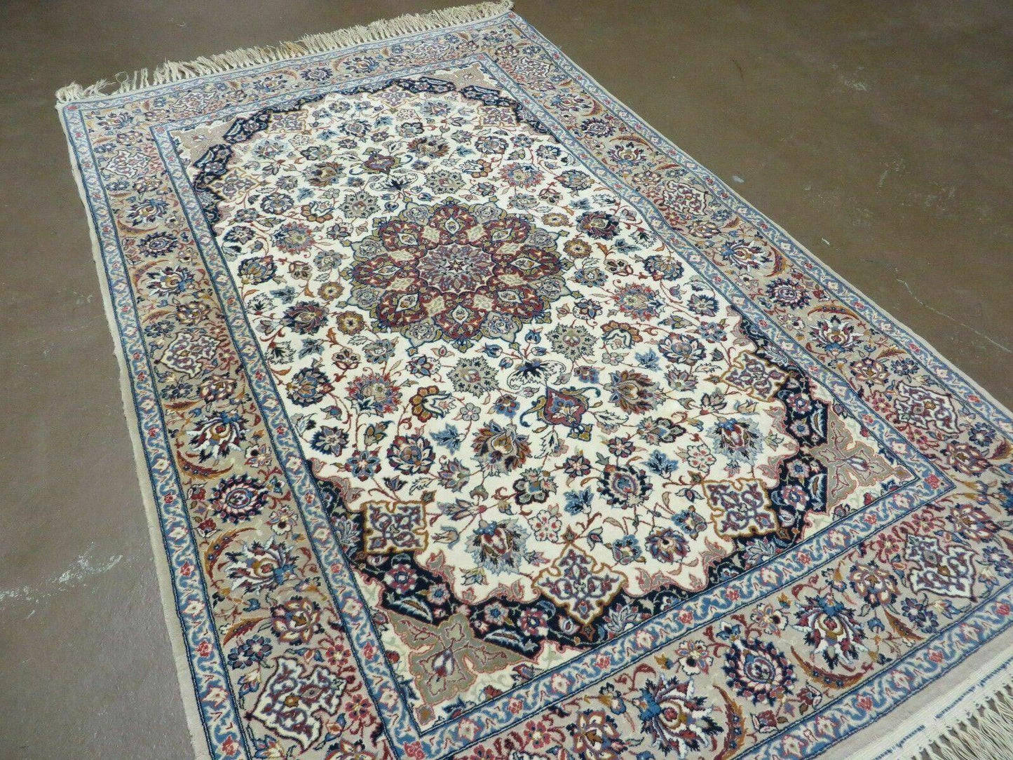 Hand Knotted Oriental Wool Silk Rug 4x6 Accent Carpet Handmade Beauty