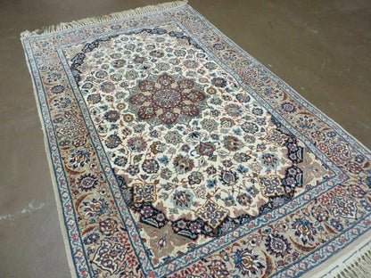 Hand Knotted Oriental Wool Silk Rug 4x6 Accent Carpet Handmade Beauty