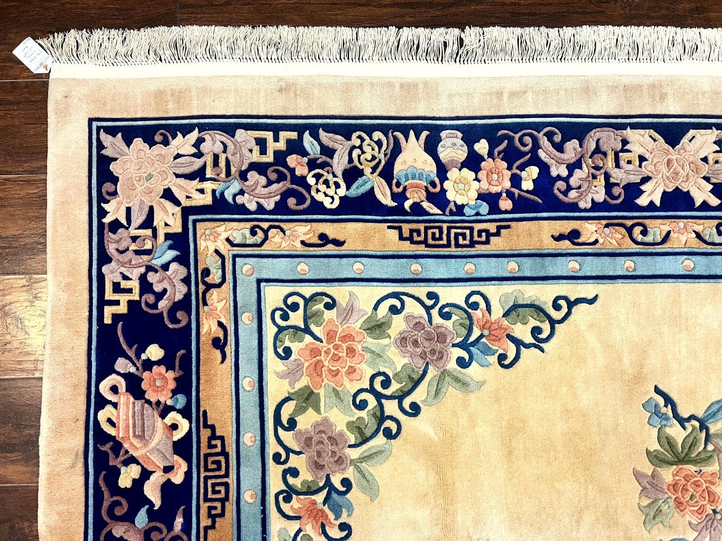 Chinese Wool Rug 8x11 Handmade Peking Art Deco