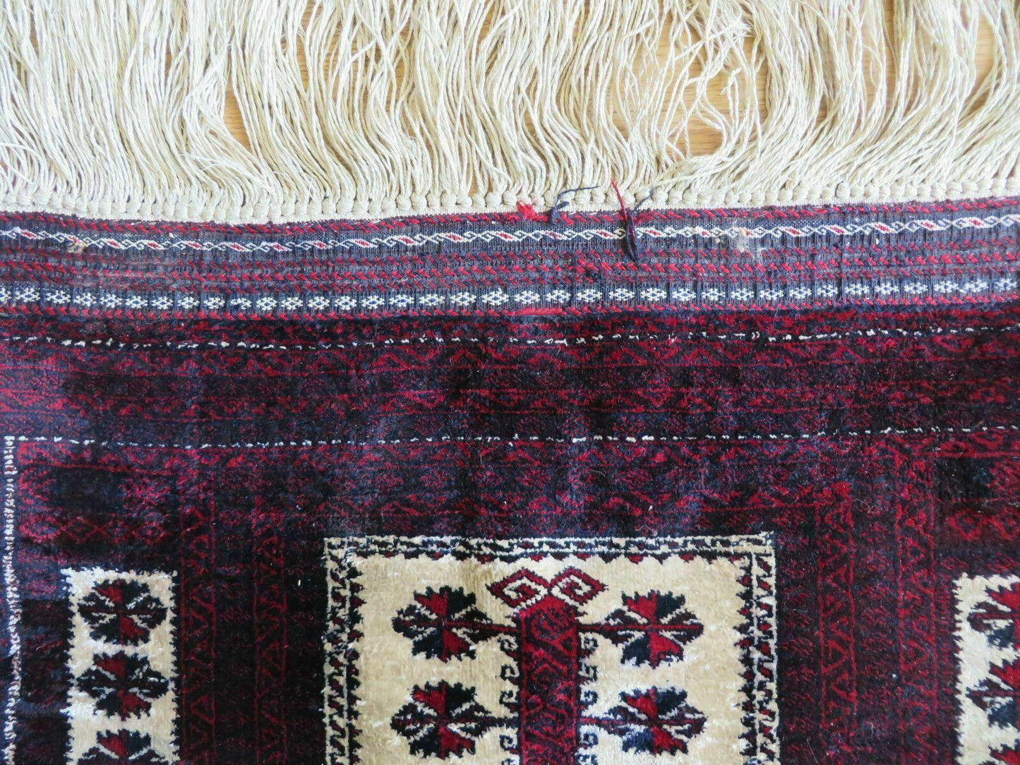 Balouch Turkoman Prayer Silk Wool Rug Handmade 3x5 Fine Knotted