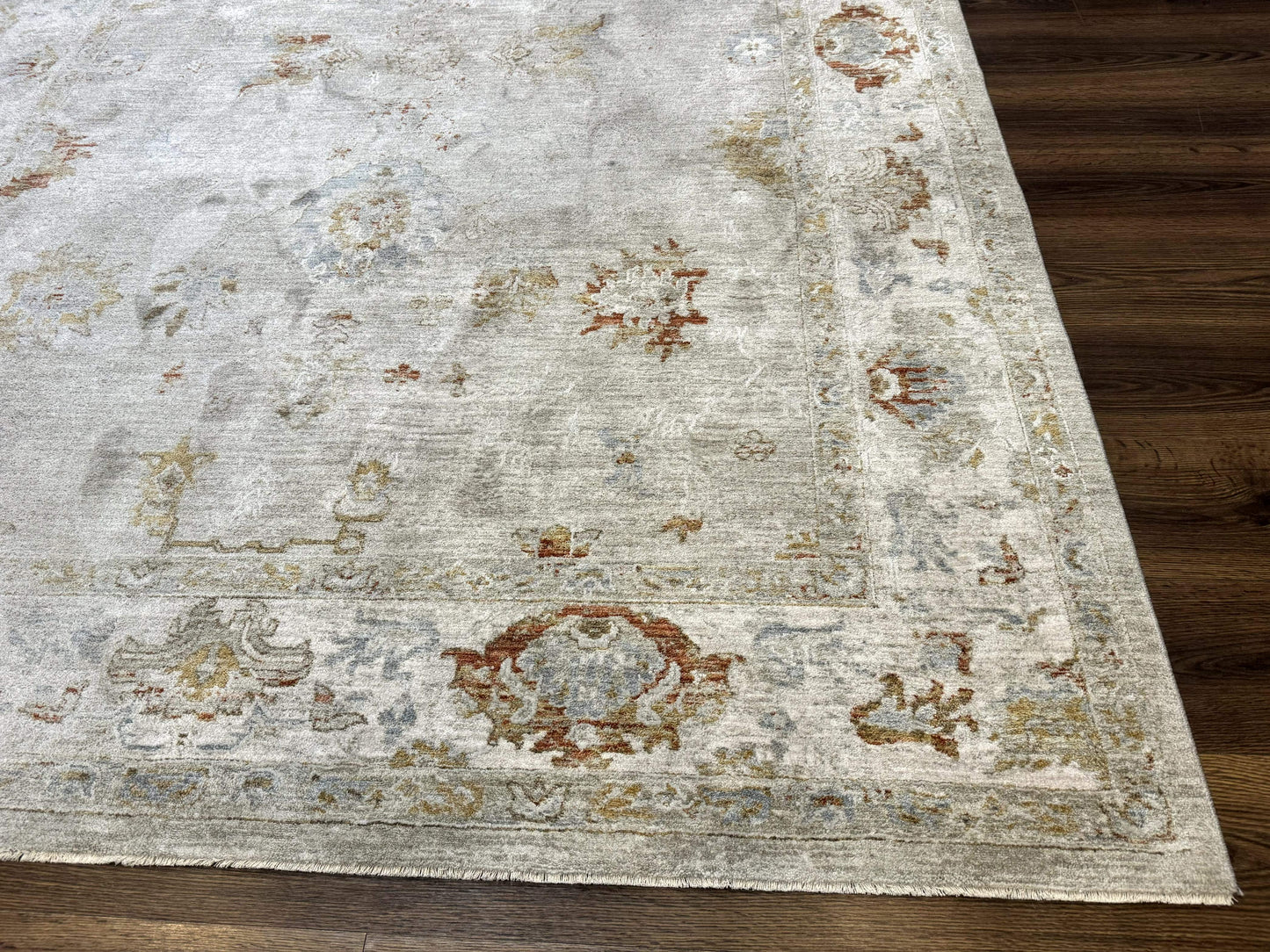 Modern Turkish Oushak Rug 7x9, Netural Colors