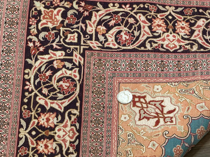 Persian Qum Silk Rug 3x5 Extremely Fine 780 KPSI Signed And Rare