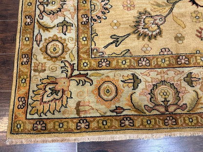 Turkish Oushak Rug 8x10 Vintage Wool Carpet Hand Knotted Deluxe Classic