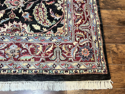 Indo Persian Rug 8x10 Hand Knotted Wool Floral Vintage Area Rug Nourison