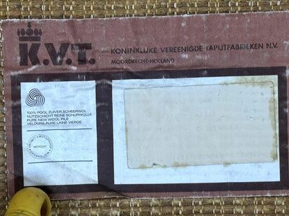 European Rya Shag Rug 6.6 x 9.7 Beige Fluffy Vintage Area Rug