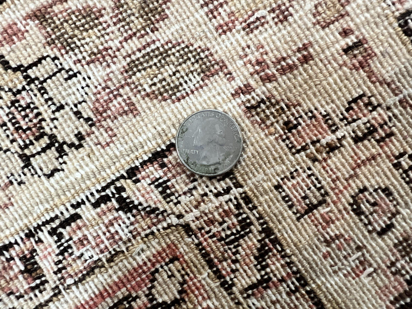 Antique Persian Tabriz Rug 10x12 Hand Knotted Wool Carpet Floral Medallion Beige and Light Red