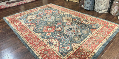 Safavieh Mahal Persian Rug 8x11 Navy Red Vintage Power Loomed Polypropylene