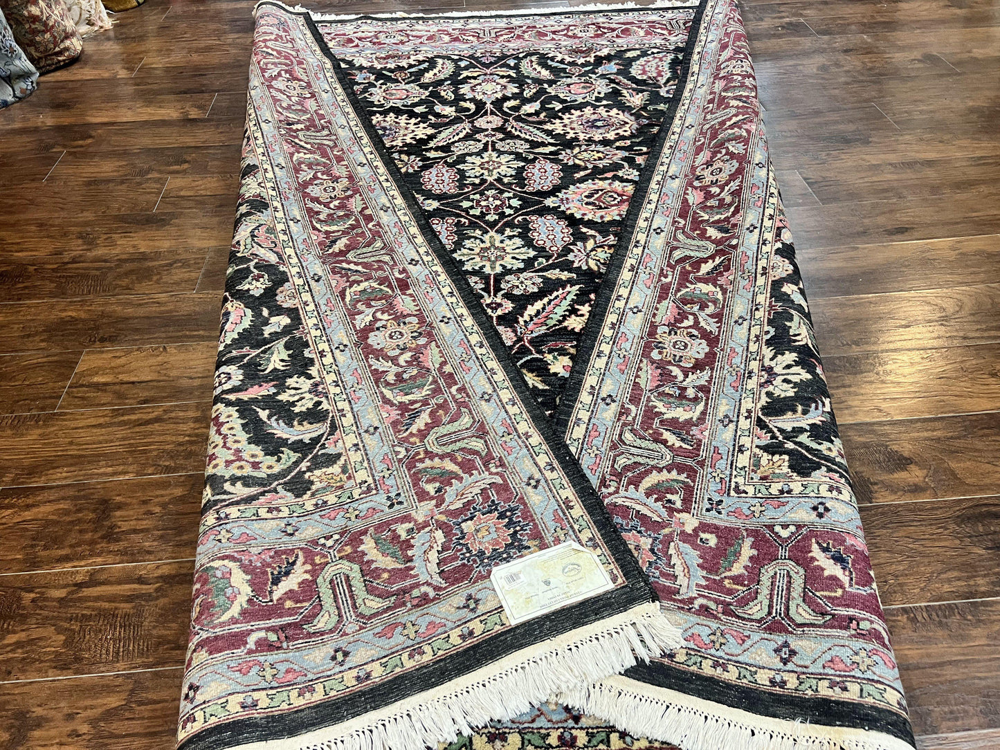 Indo Persian Rug 8x10 Hand Knotted Wool Floral Vintage Area Rug Nourison