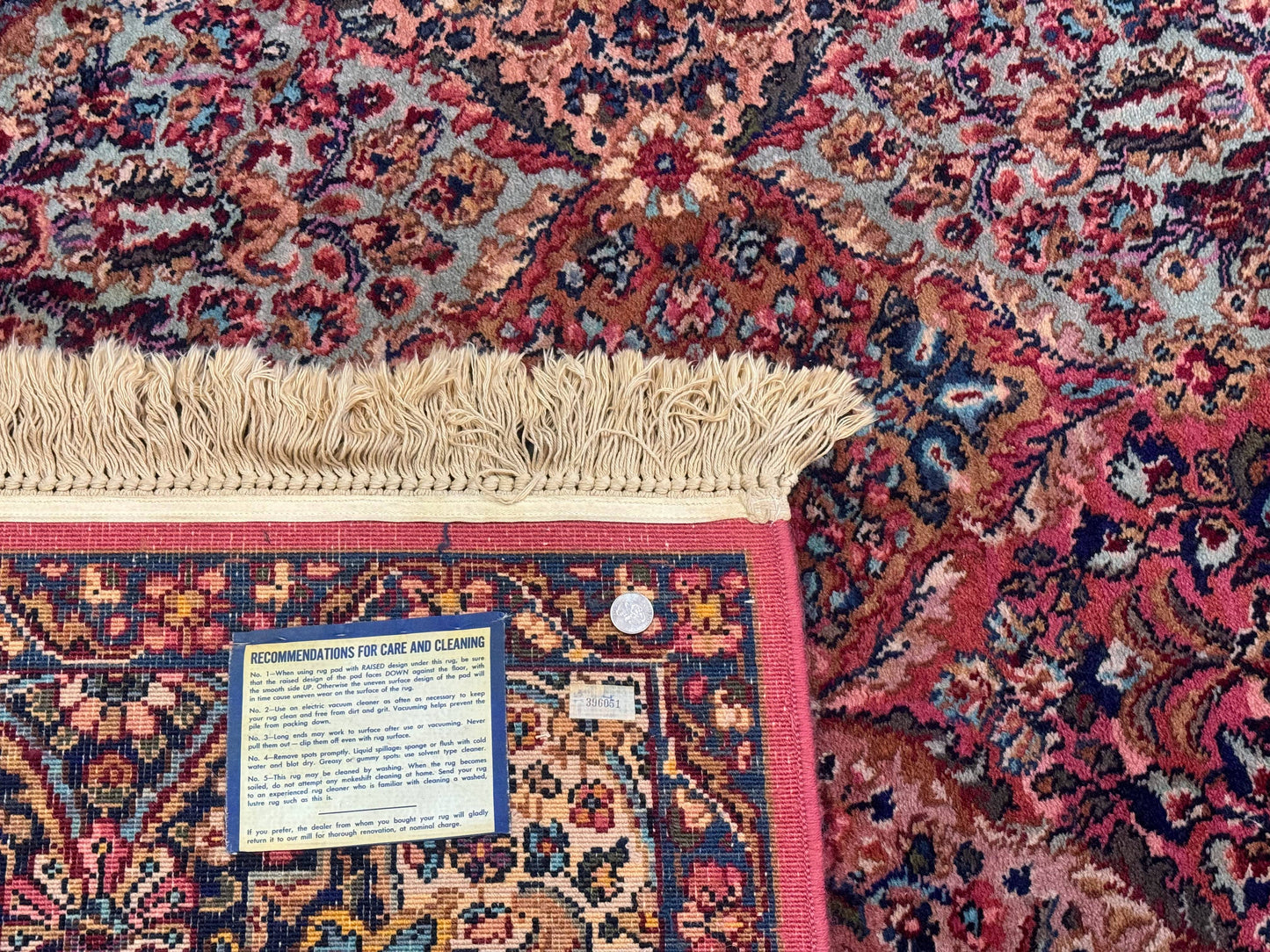 Karastan Kirman Rug Multicolor Panel Wool Vintage 10x18 Palace Size 700 Series