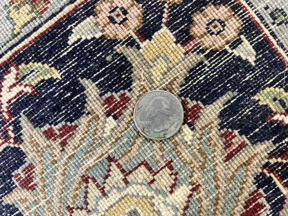 Persian Rug 8x10 Hand Knotted Wool Vintage Carpet Dome Medallion Floral Design