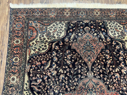 Antique Persian Sarouk Farahan Rug 4x7 Collectible Carpet