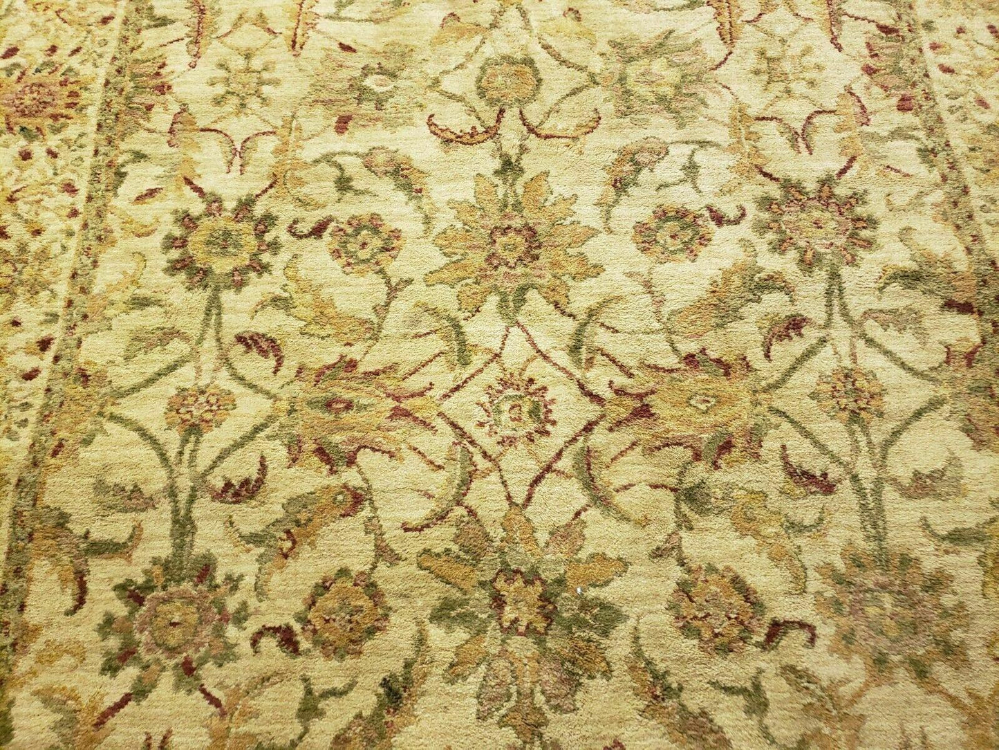 Belgian Power Loomed Rug 5x7 Vintage Oriental Wool Carpet Beige