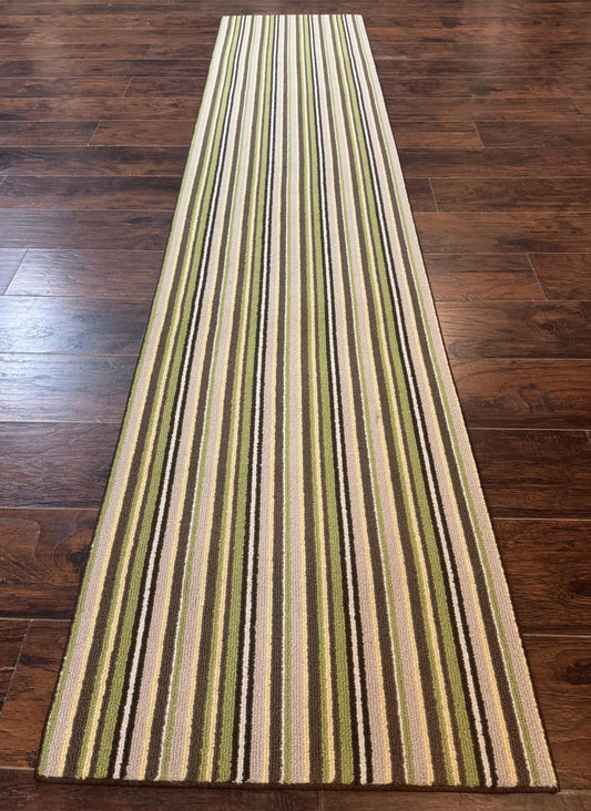 Stark Power Loomed Striped Runner Rug 2x10, Multicolor Vintage Stark Carpet