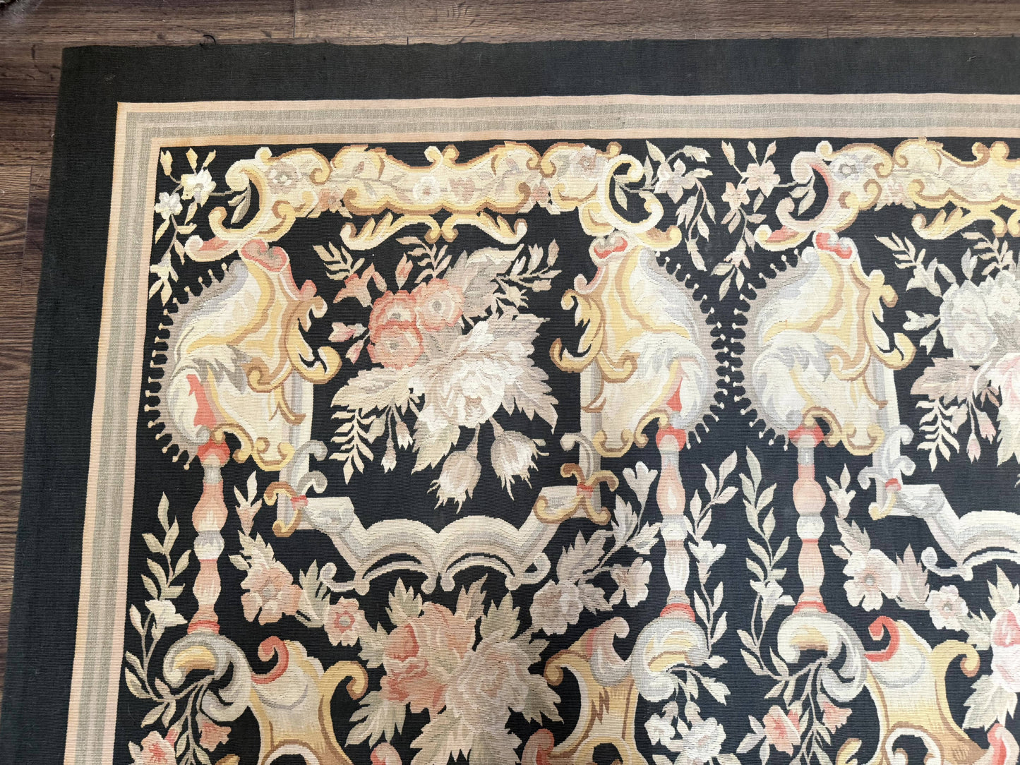 Palace Size Aubusson Rug 12x18 Vintage Handmade Handwoven Wool Masterpiece