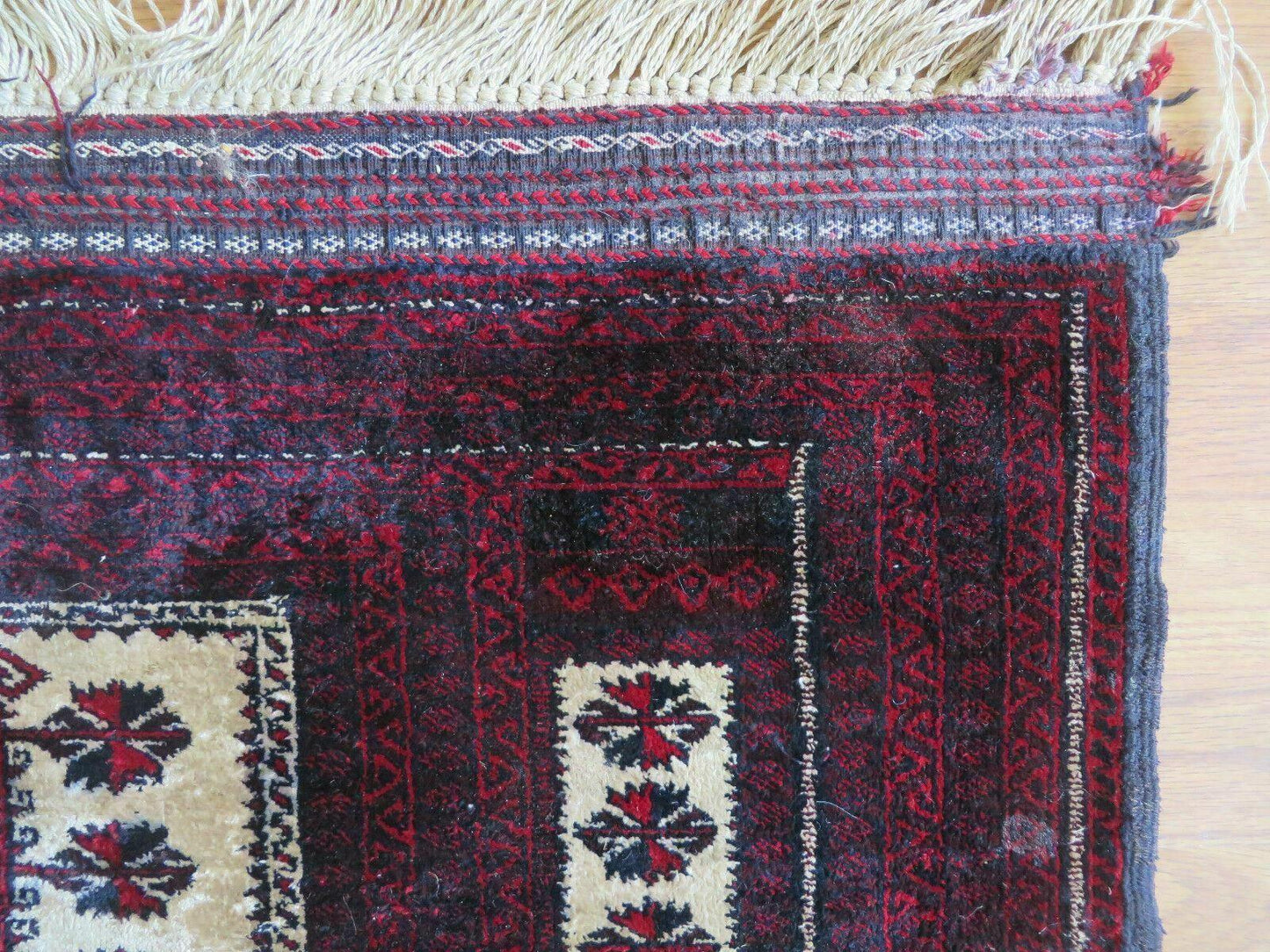 Balouch Turkoman Prayer Silk Wool Rug Handmade 3x5 Fine Knotted
