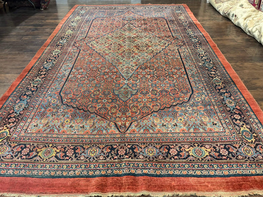 Antique Persian Bijar Rug 7x15