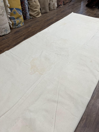 Hand Stitched Wool Rug Chain Stitched 9x12 Vintage Indian Medallion Rug