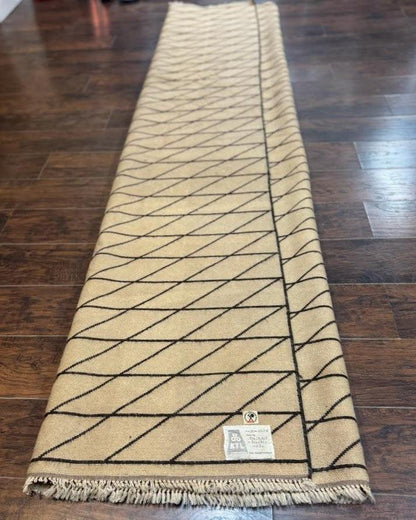 German Wool Rug 7x10 Hand Knotted Contemporary Area Carpet