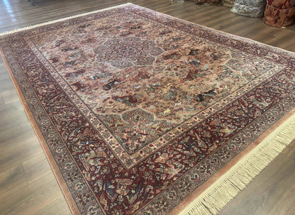 Karastan Wool Rug 8.8x12 Persian Hunting Pattern 723 Vintage Power Loomed Area Rug