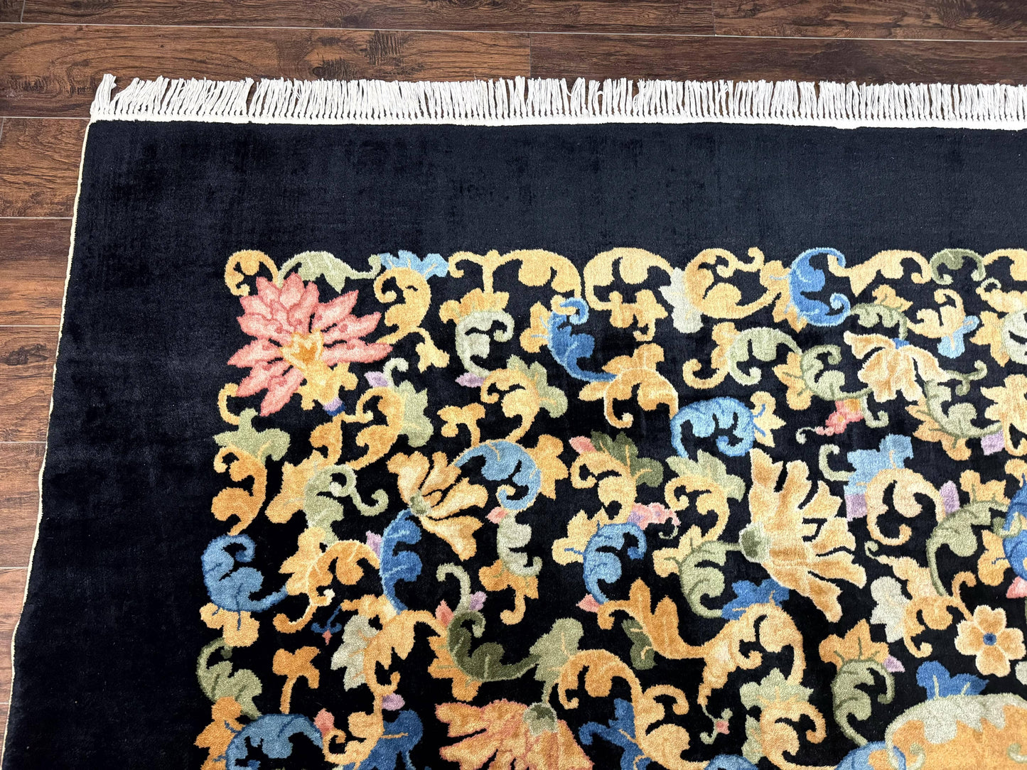 Peking Rug Antique Chinese Hand Knotted Wool Palace Size Oriental Carpet