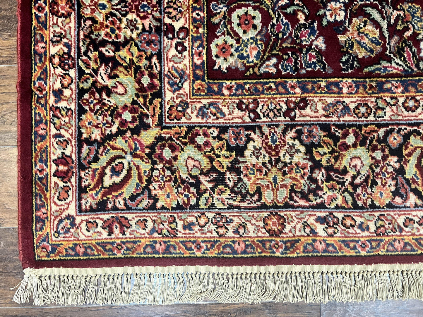 Karastan Rug 9x12 Red Sarouk #785, Wool Karastan Carpet, Discontinued Vintage, Original 700 Series, Karastan Area Rug