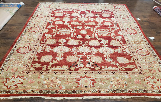 Peshawar Rug Hand Knotted Wool Vintage Chobi Sultanabad Rug