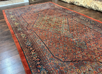 Antique Persian Bijar Rug 7x15
