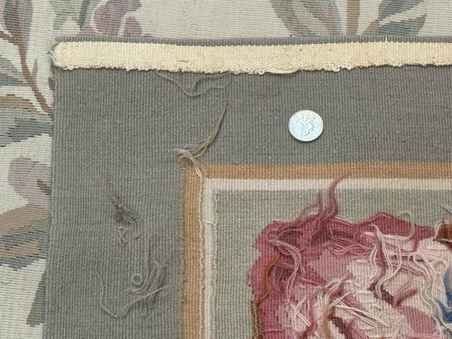 Aubusson Rug Palace Size 11x16 Hand Knotted Wool Carpet For Luxury Living