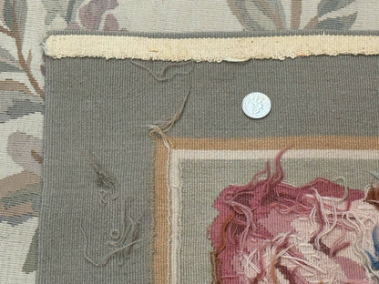 Aubusson Rug Palace Size 11x16 Hand Knotted Wool Carpet For Luxury Living