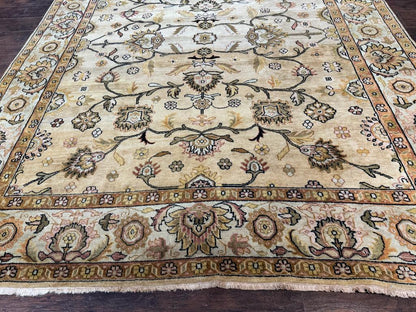 Turkish Oushak Rug 8x10 Vintage Wool Carpet Hand Knotted Deluxe Classic