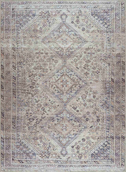 Washable Tan Flat Pile Rug - Cozy Home Decor Accent