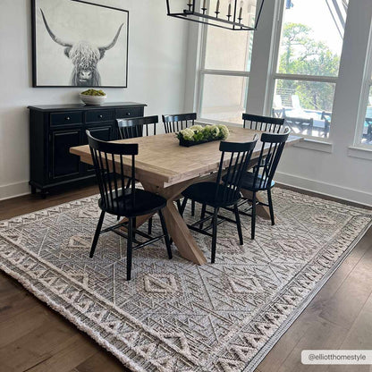 Rustic High-Low Pile Area Rug - Cozy Home Decor Accent