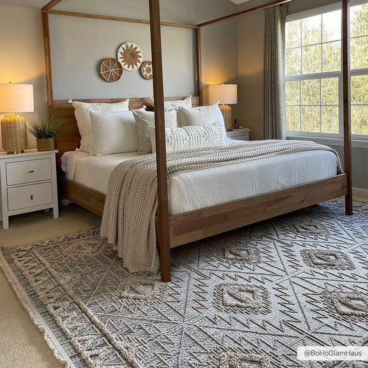 Rustic High-Low Pile Area Rug - Cozy Home Decor Accent