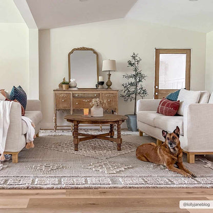 Bohemian Area Rug - High-Low Rustic Design for Cozy Home Décor