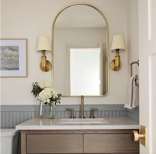 Arched Brass Mirror- Custom Mirror