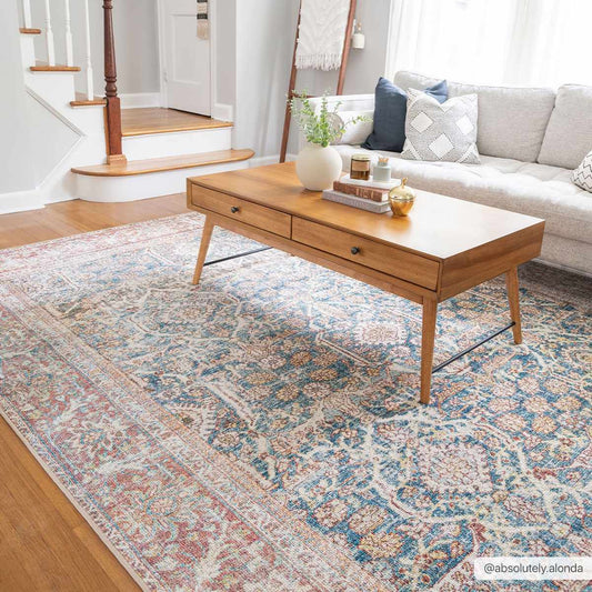 Non-Slip Washable Area Rug - Durable Stylish Home Decor