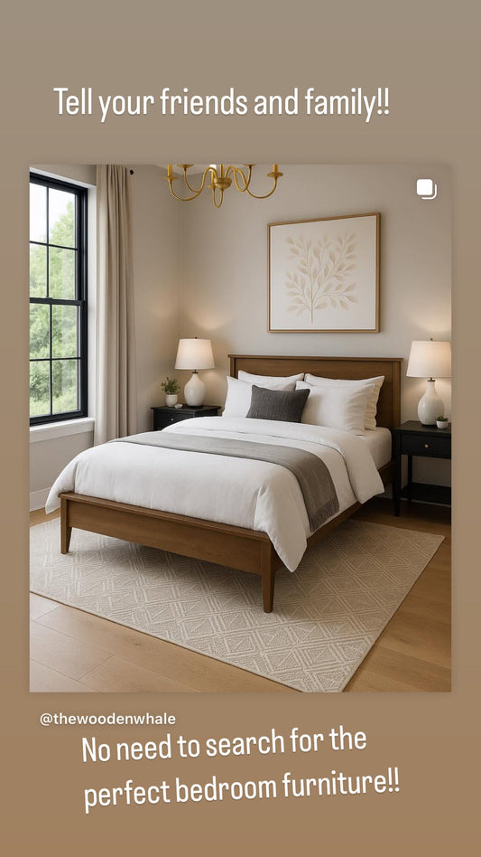 Milly Style Custom Solid Wood Bed Frame Made To Order For Lasting Comfort