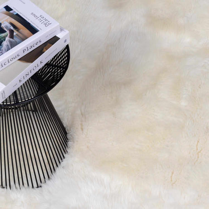 Soft White Sheepskin Rug - Premium Cozy Home Décor