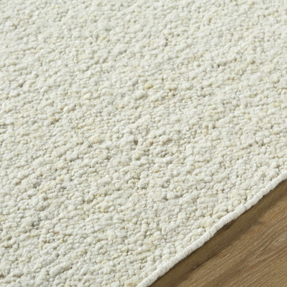 Off-White Wool Area Rug - Elegant Soft Versatile Home Decor