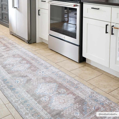 Washable Flat Pile Rug - Soft Durable Easy to Clean