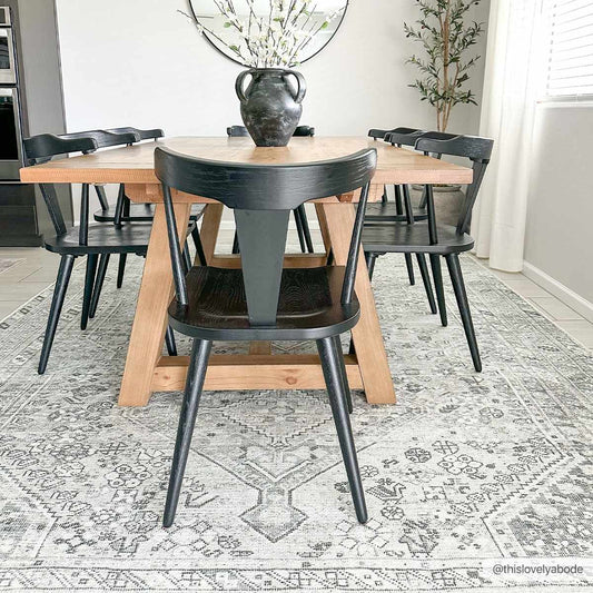 Sage Washable Flat Pile Rug - Cozy Home Decor Accent