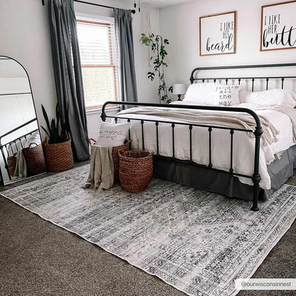 Sage Washable Flat Pile Rug - Cozy Home Decor Accent