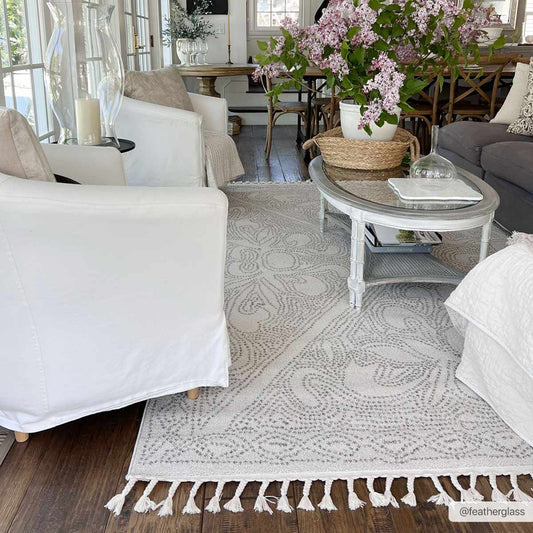 Birdwood Area Rug - Cream Brown Cozy Accent for Any Room