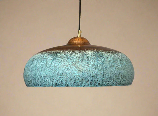 Blue Patina Pendant Light