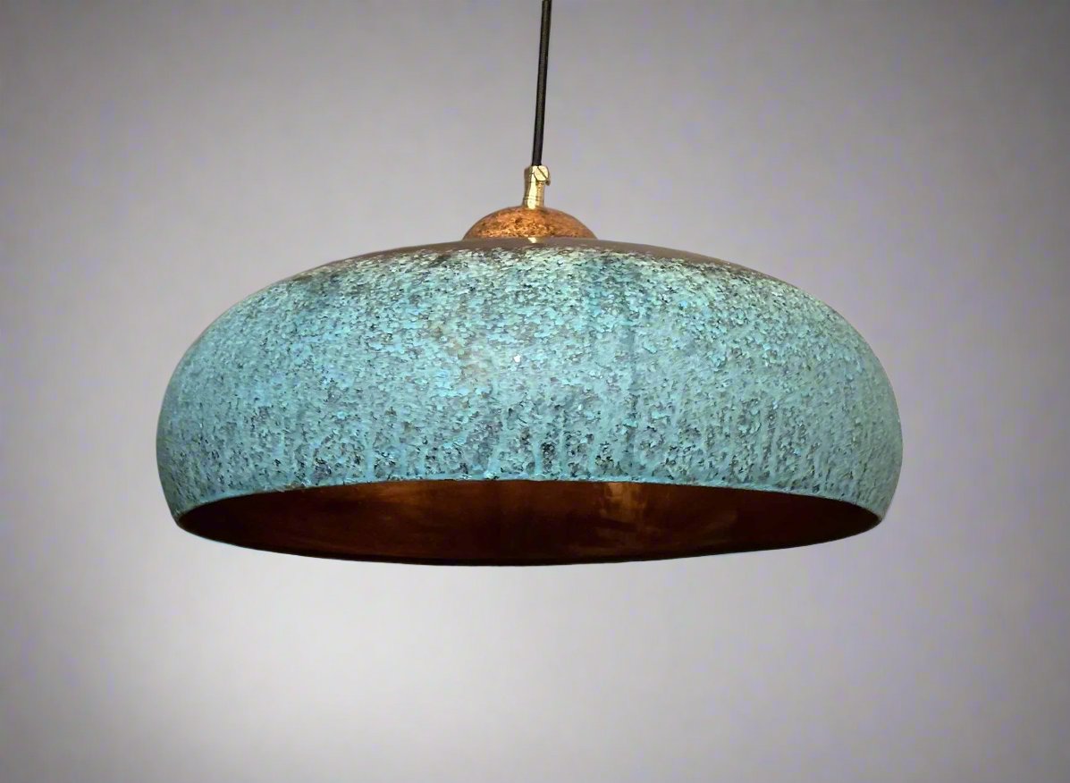 Blue Patina Pendant Lights