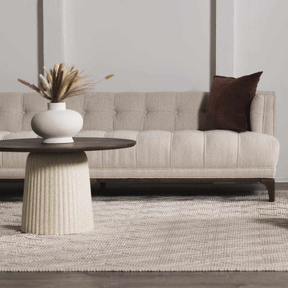 Soft Pink Wool Area Rug - Cozy Stylish Home Décor