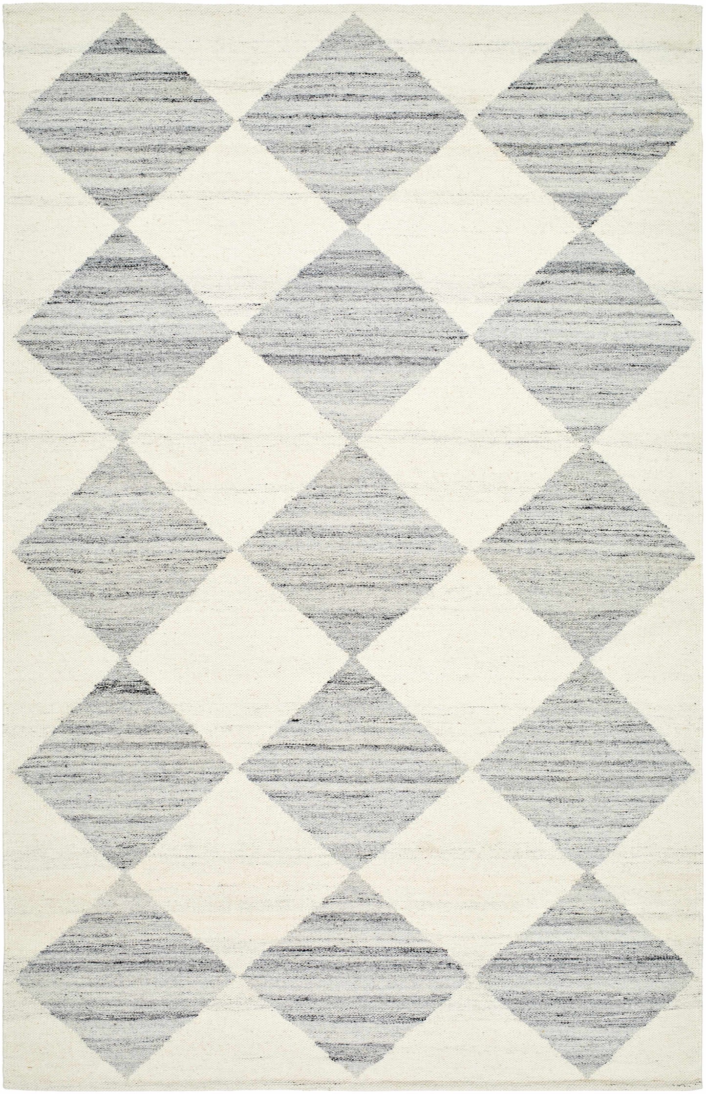 Light Gray Diamond Area Rug - Modern Home Decor by Vivir x Livabliss